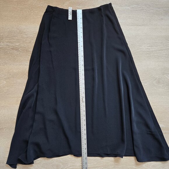 Madewell Skirt Womens Asymmetric Midi Black Minimalist Size 2 New With Tags - Picture 5 of 17